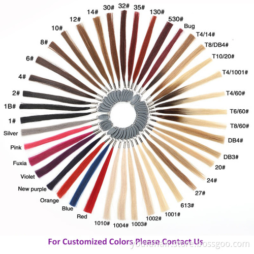 Wholesale India Hair Ombre Color Blonde I Tip Cuticle Aligned Double Drawn Pre Bonded Remy Hair I Tip Raw Hair Extensions